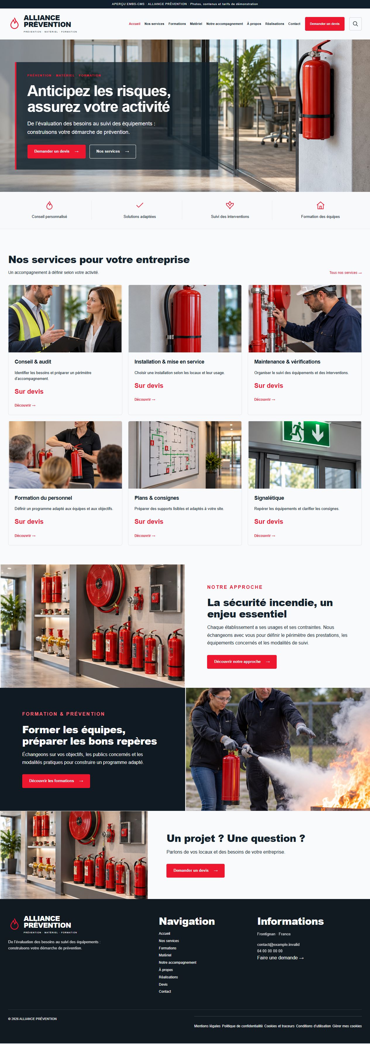 ALLIANCE PRÉVENTION — Sécurité incendie