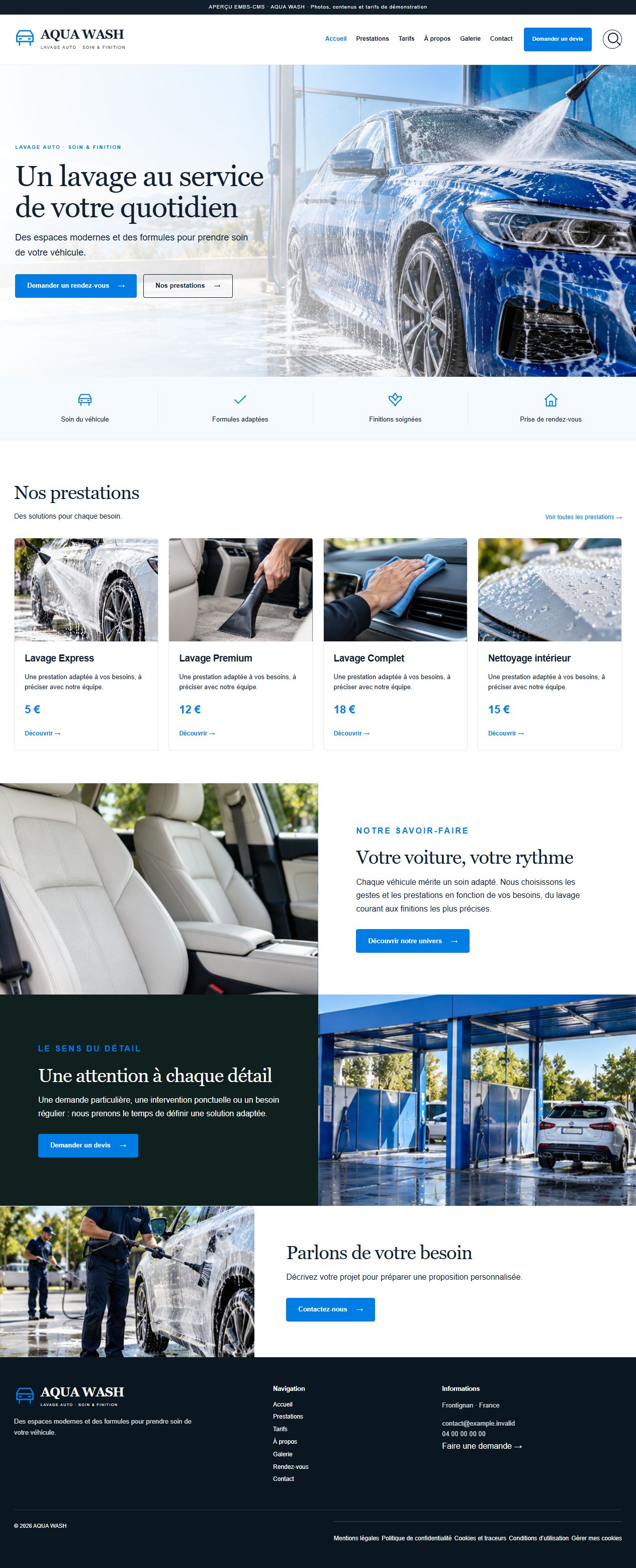 AQUA WASH — Lavage auto