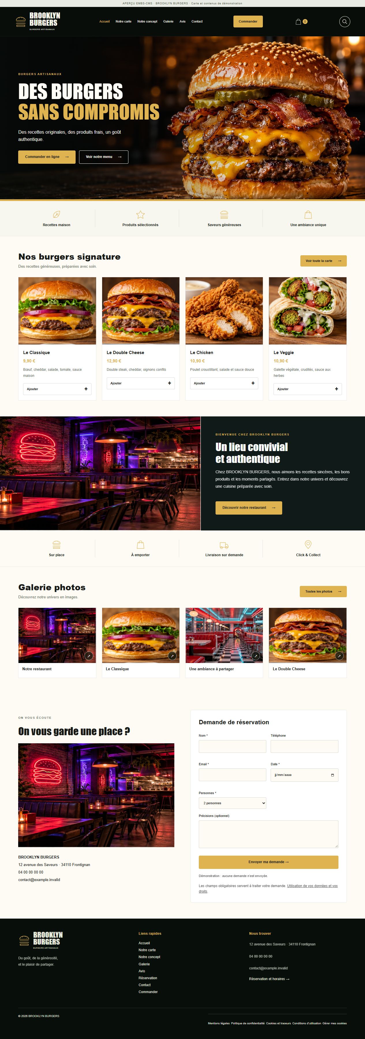 BROOKLYN BURGERS — Street food