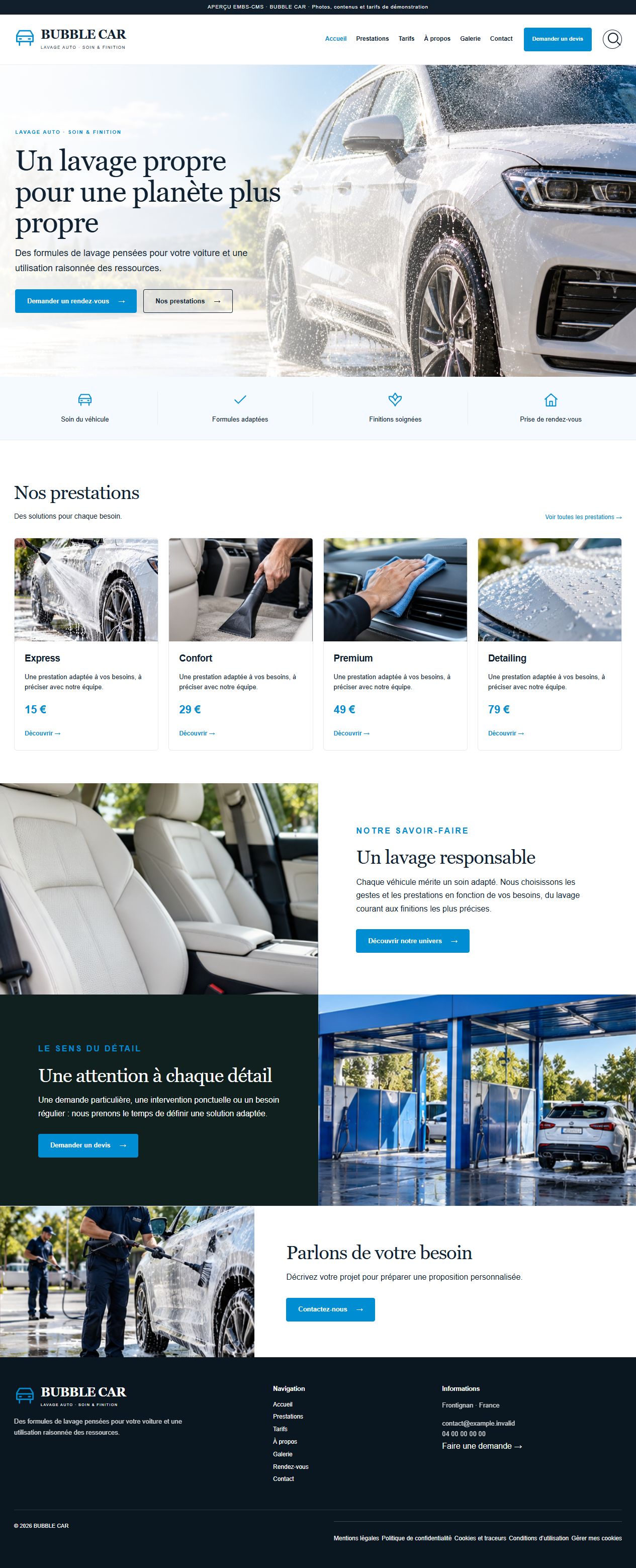 BUBBLE CAR — Lavage auto