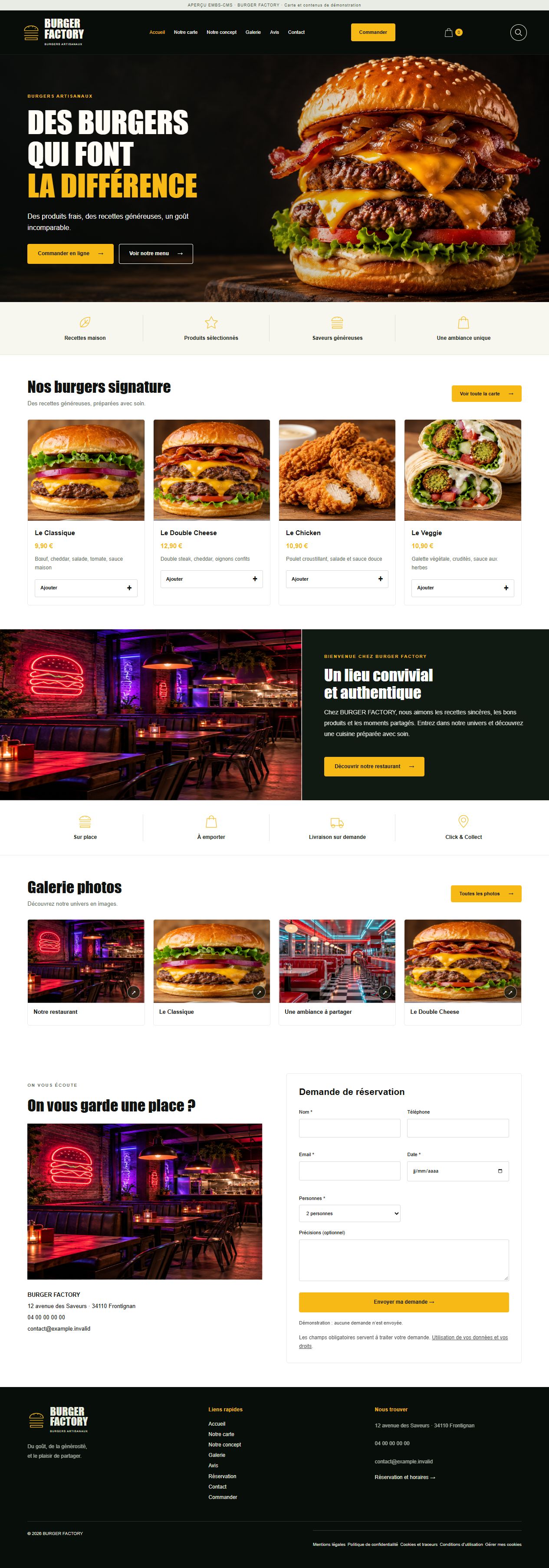 BURGER FACTORY — Street food