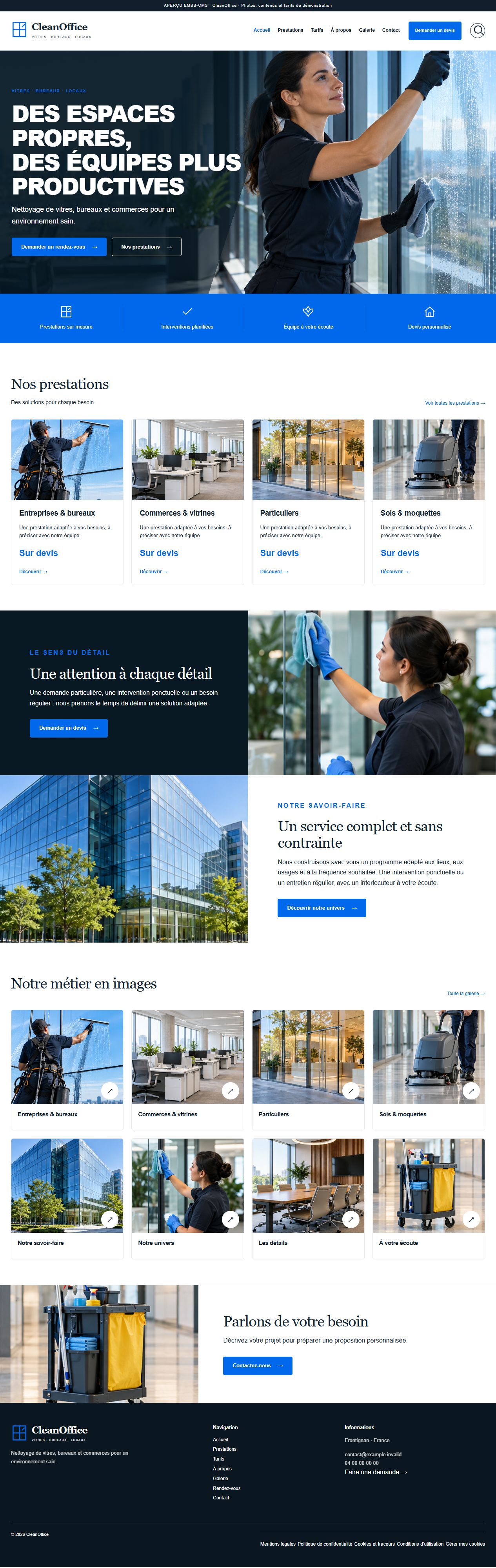 CleanOffice — Nettoyage professionnel