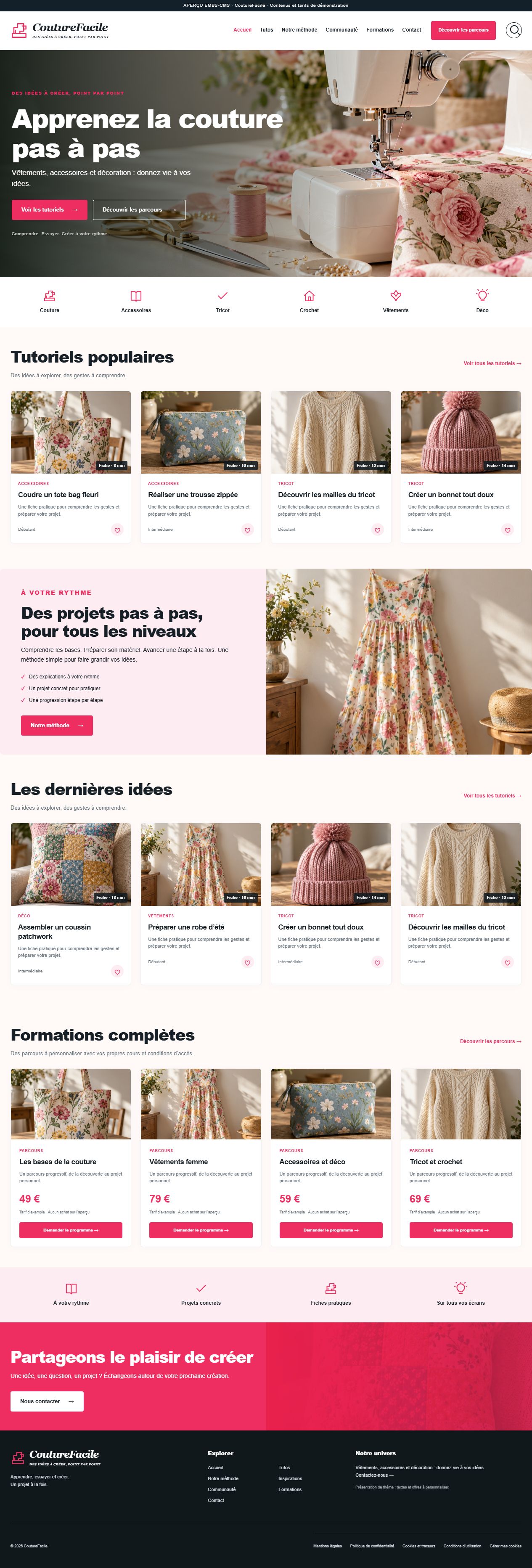 CoutureFacile — Tutoriels