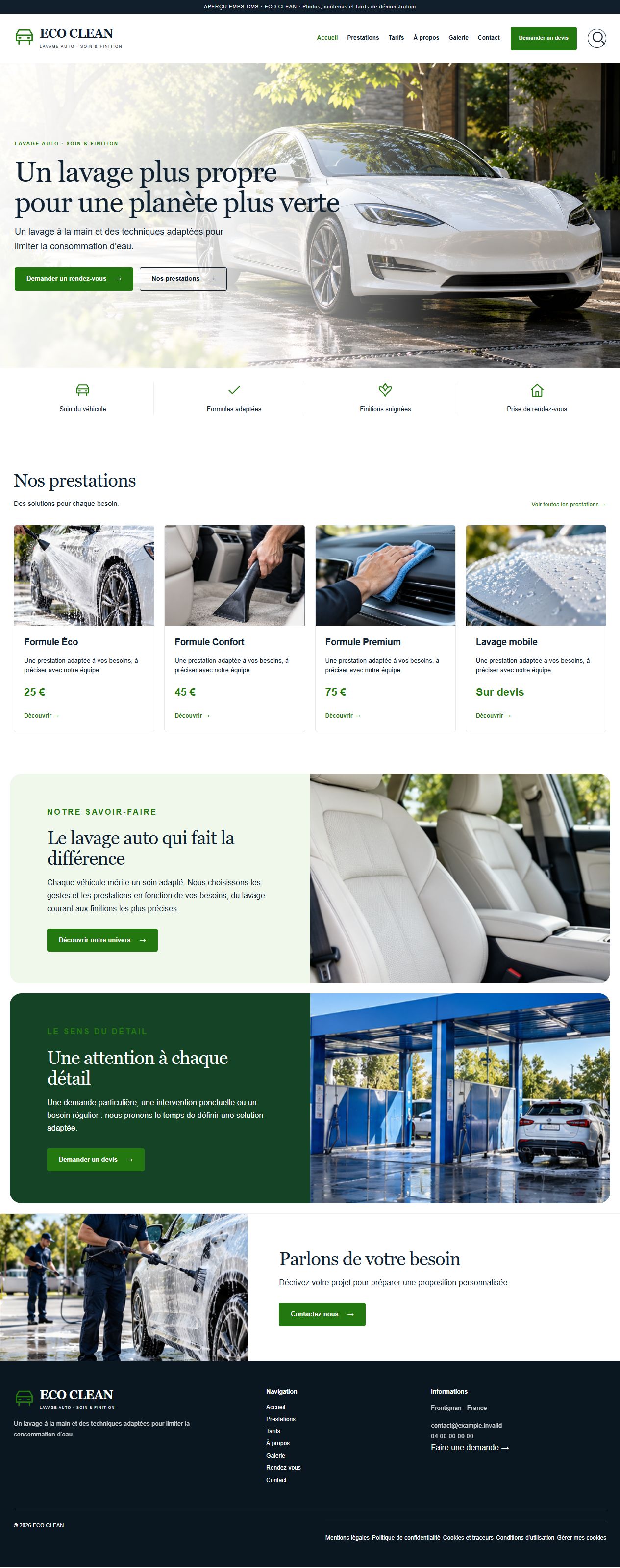 ECO CLEAN — Lavage auto