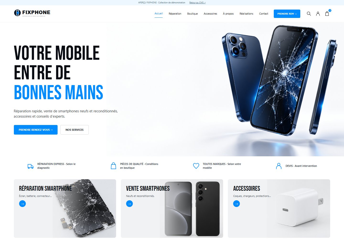 FixPhone — Réparation & smartphones