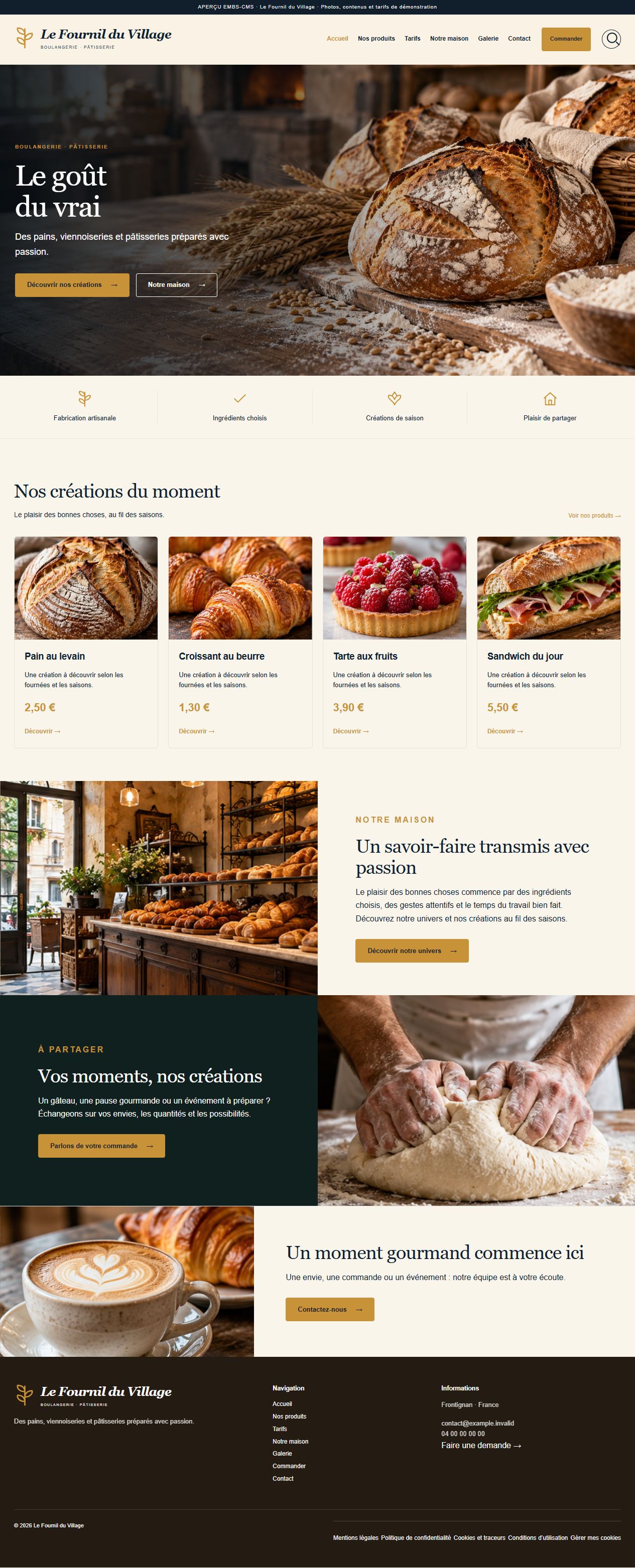 Le Fournil du Village — Boulangeries & pâtisseries