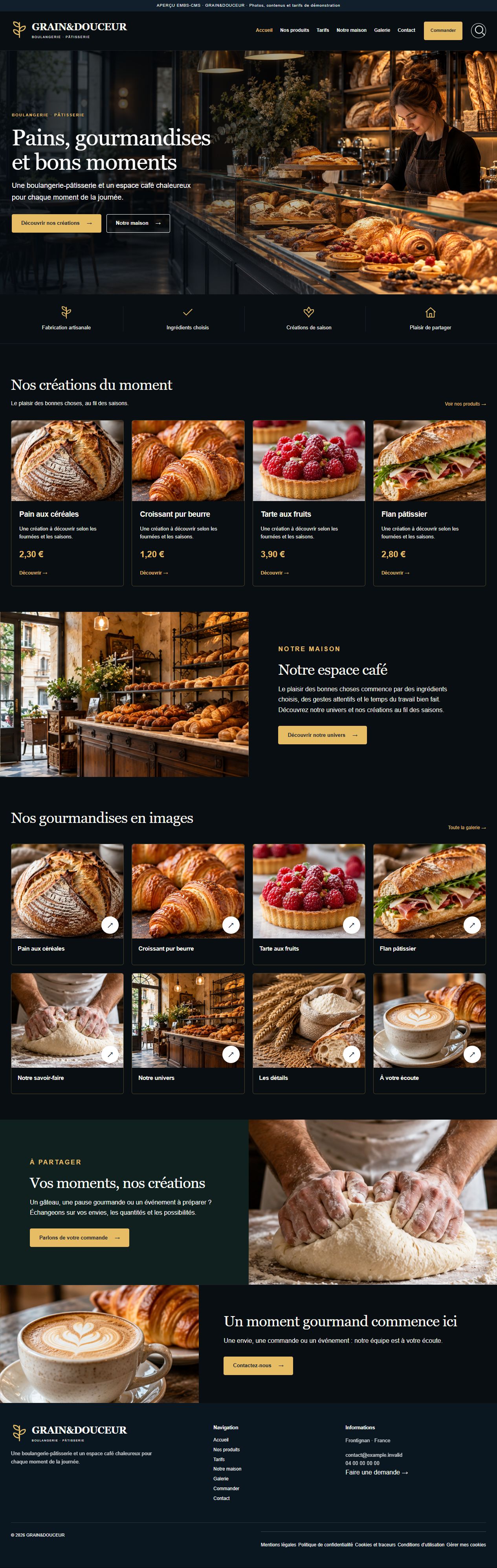 GRAIN&DOUCEUR — Boulangeries & pâtisseries