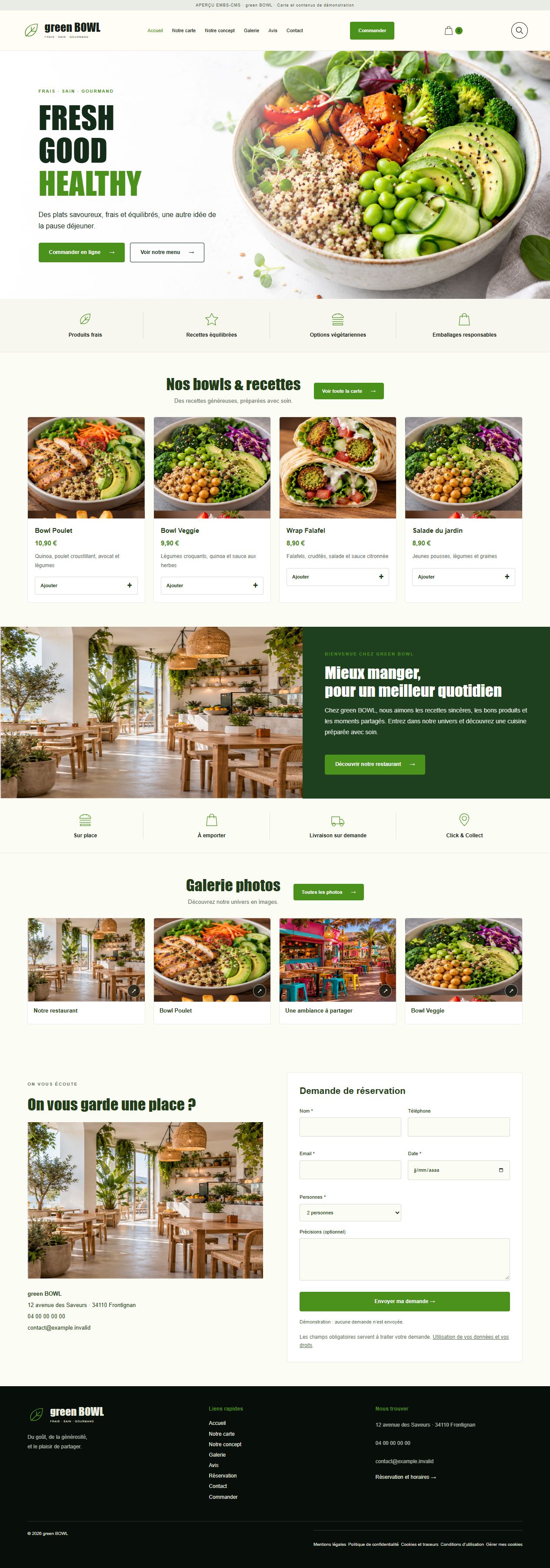 green BOWL — Street food
