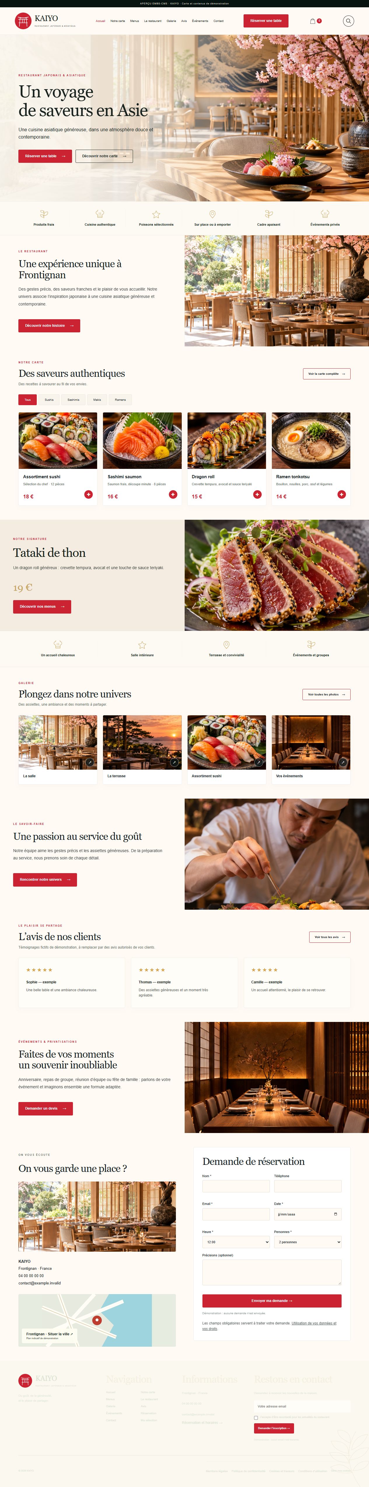 KAIYO — Cuisine asiatique