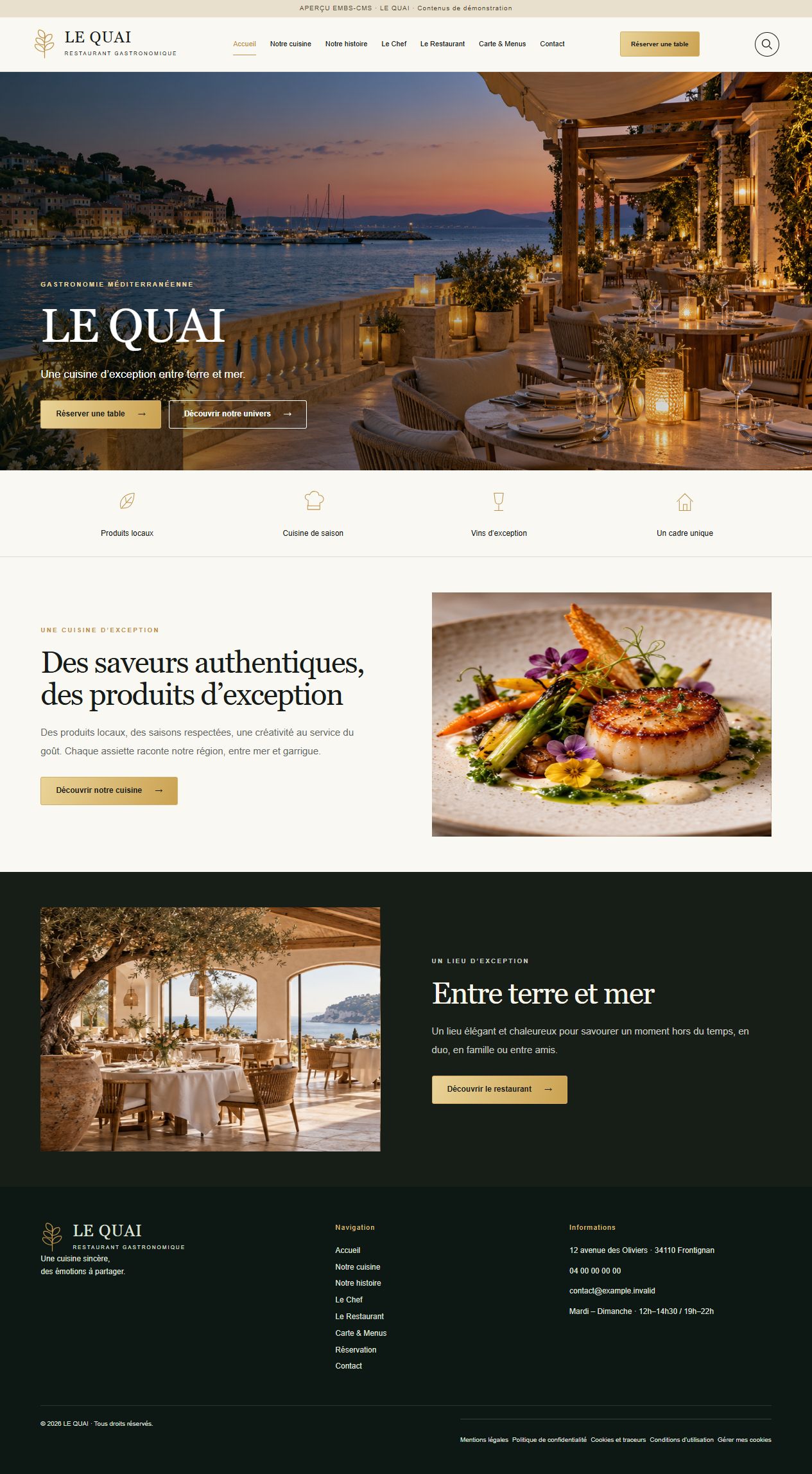 LE QUAI — Restaurant
