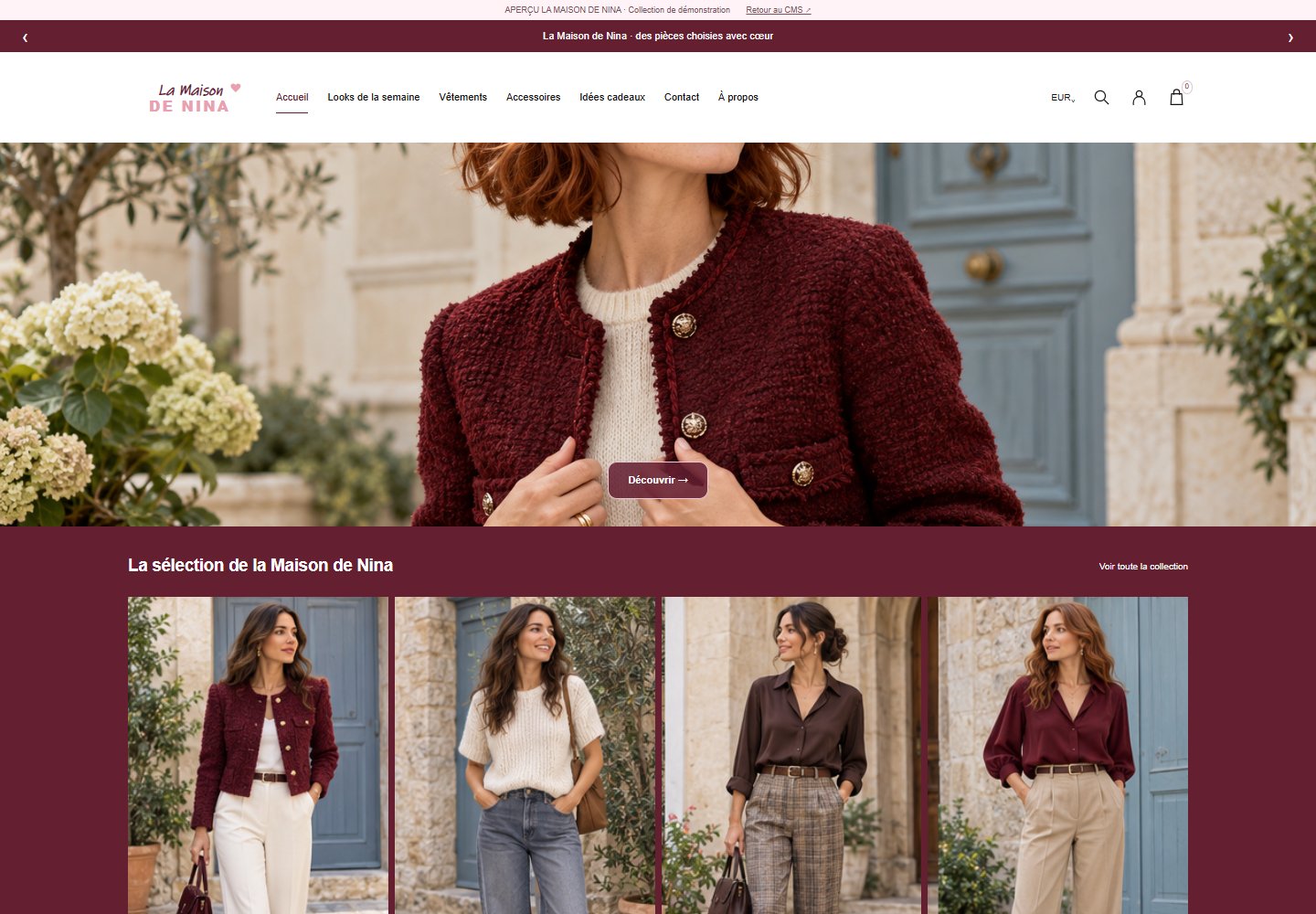 La Maison de Nina — Mode & accessoires