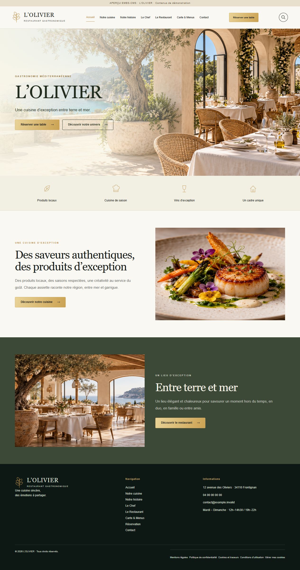 L’OLIVIER — Restaurant