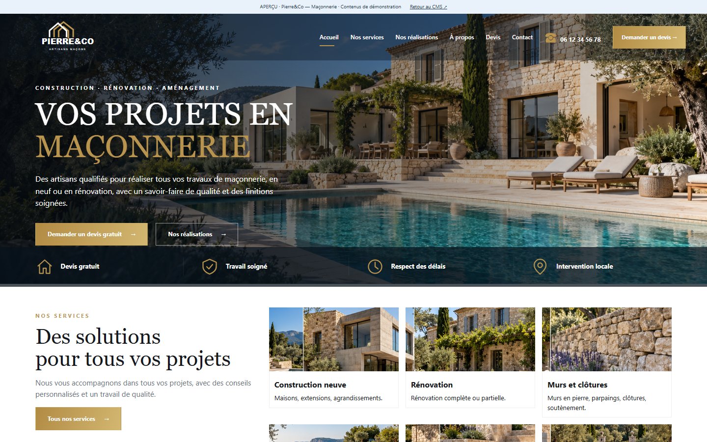 Pierre&Co — Maçonnerie