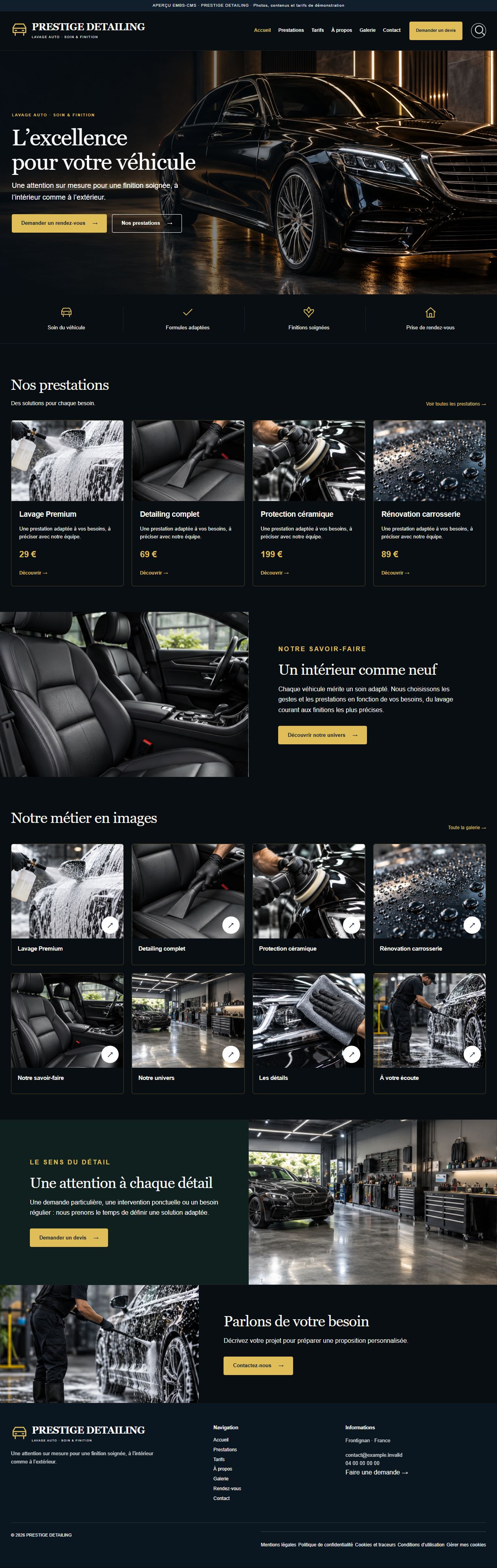 PRESTIGE DETAILING — Lavage auto