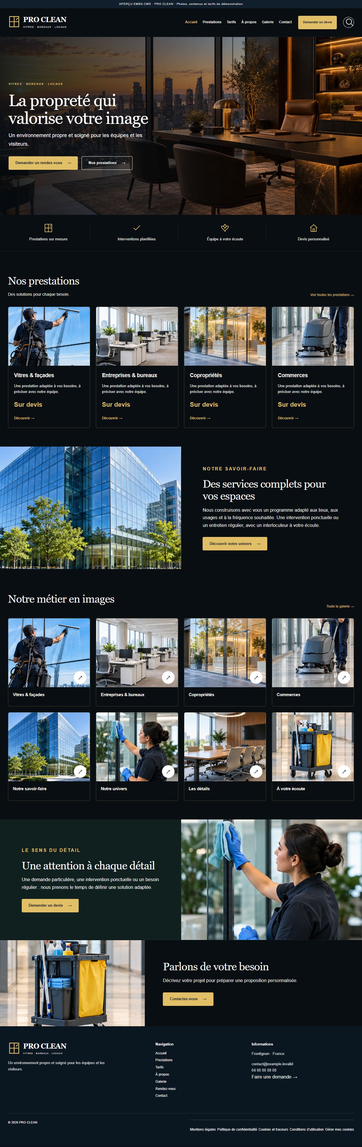 PRO CLEAN — Nettoyage professionnel