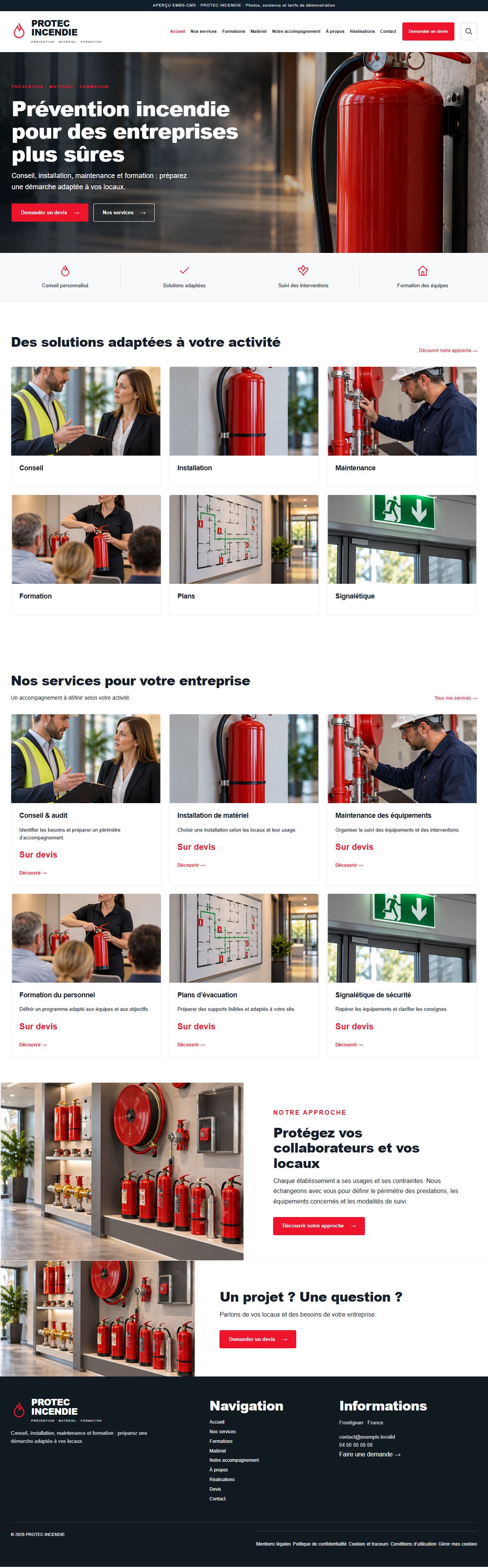 PROTEC INCENDIE — Sécurité incendie