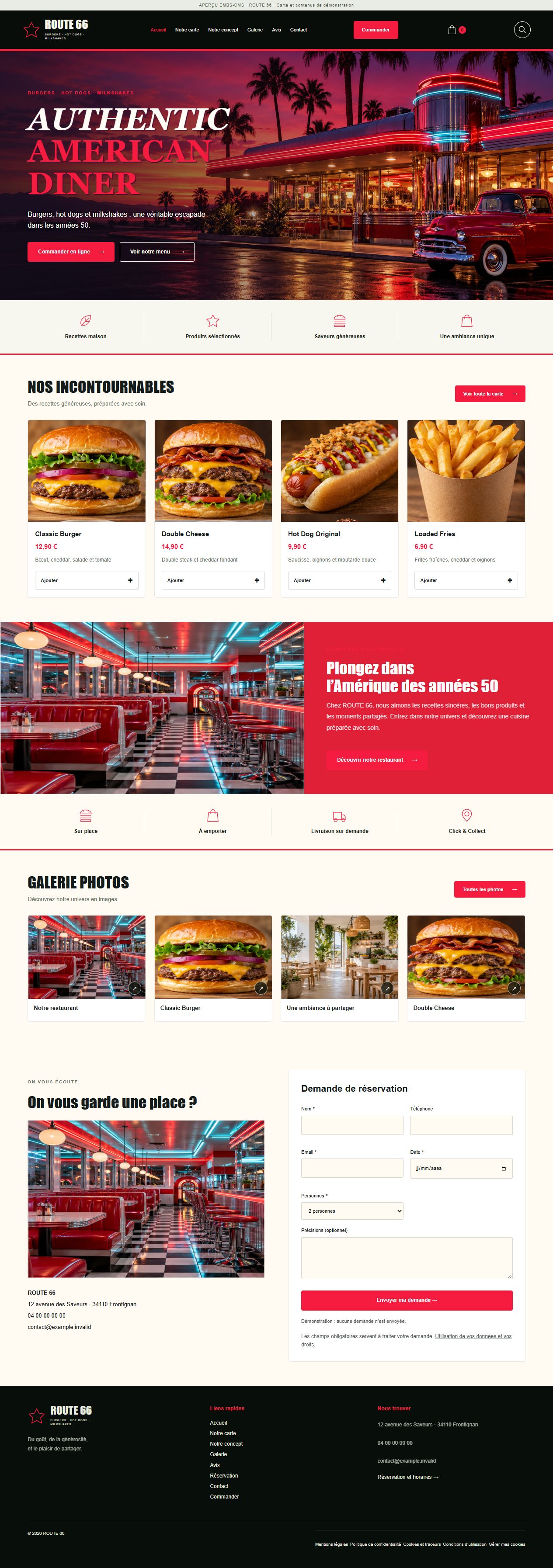 ROUTE 66 — Street food