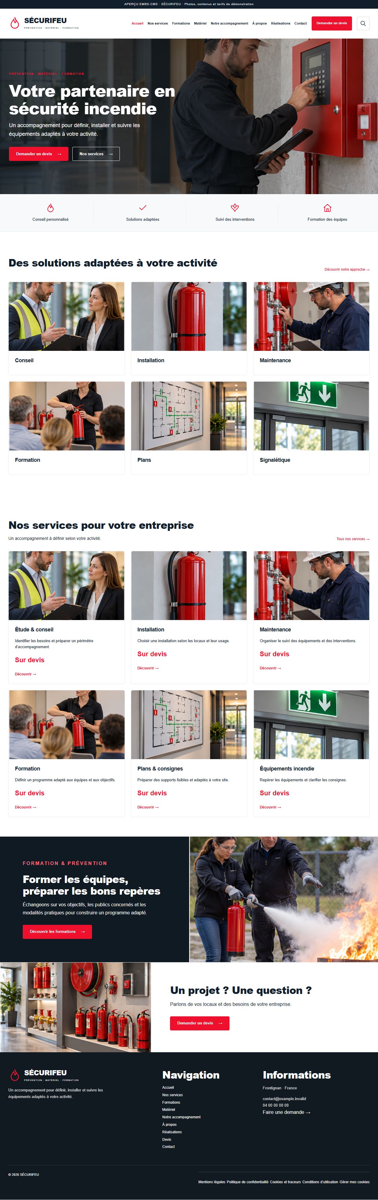 SÉCURIFEU — Sécurité incendie