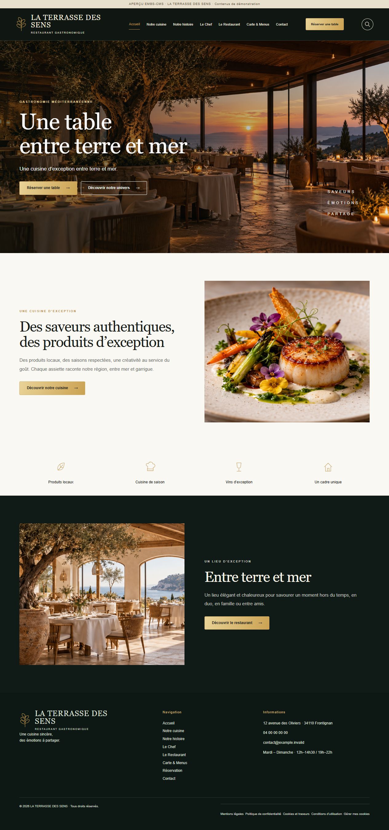 LA TERRASSE DES SENS — Restaurant