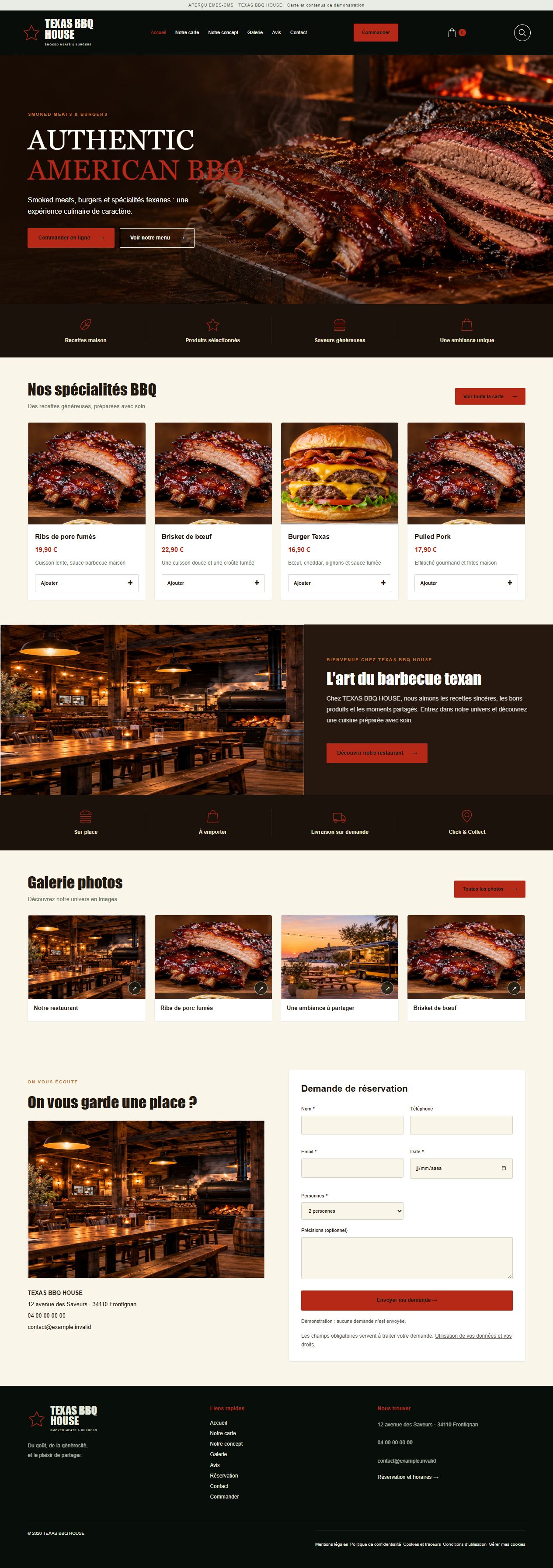 TEXAS BBQ HOUSE — Street food
