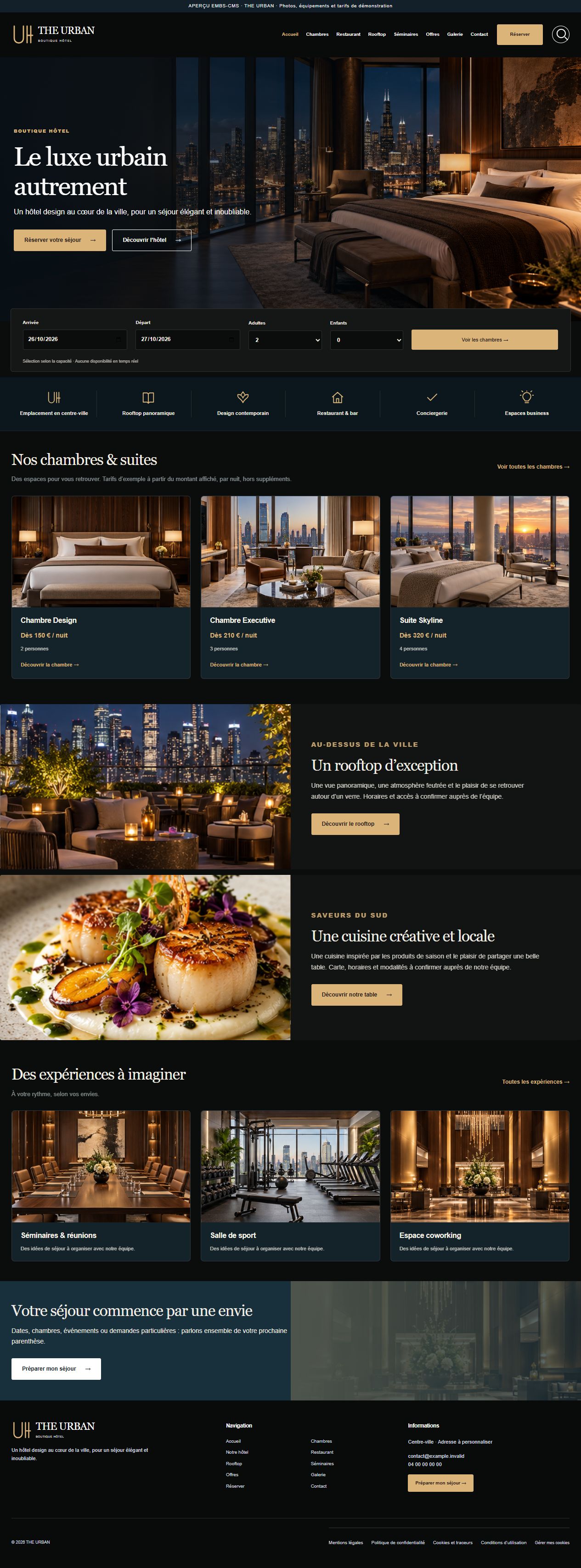 THE URBAN — Hôtel & séjour
