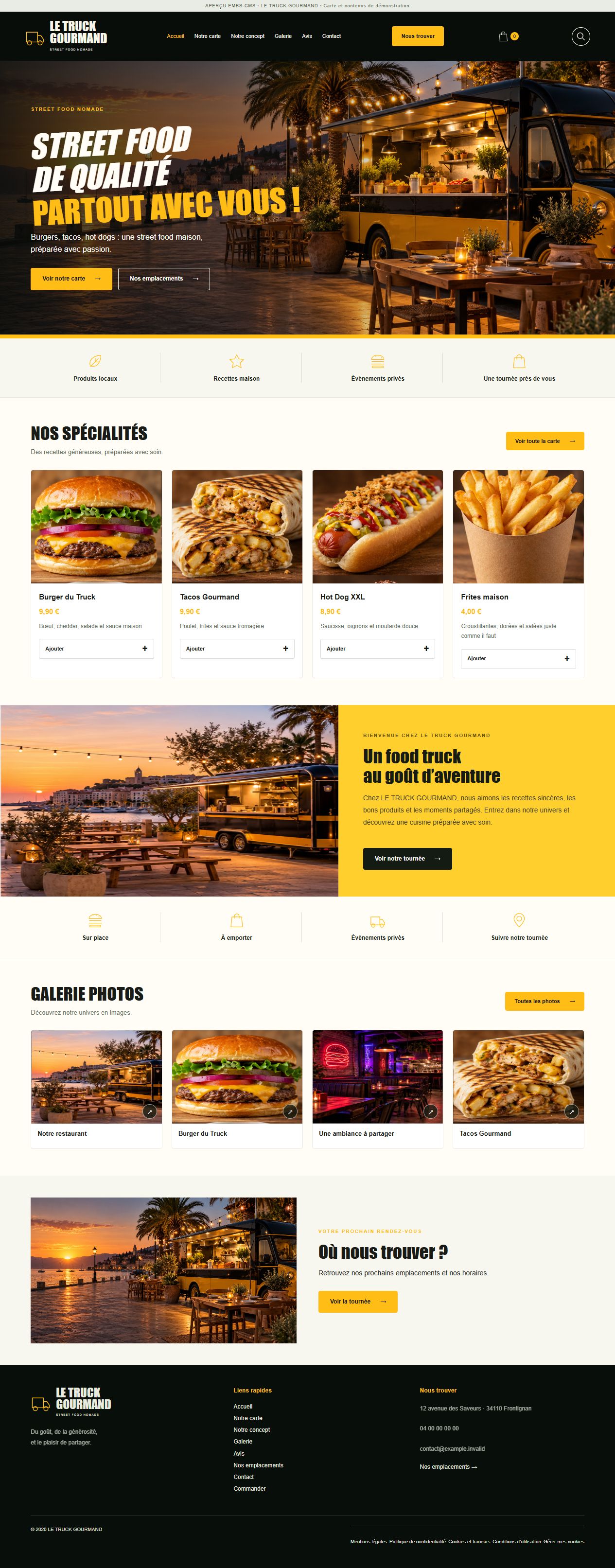 LE TRUCK GOURMAND — Food truck