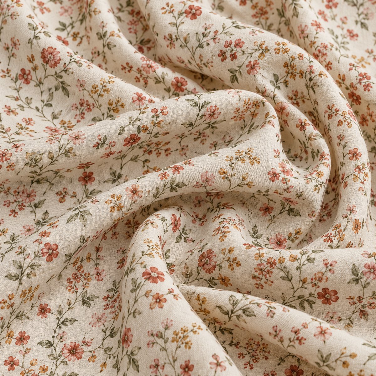 Coton fleurs vintage