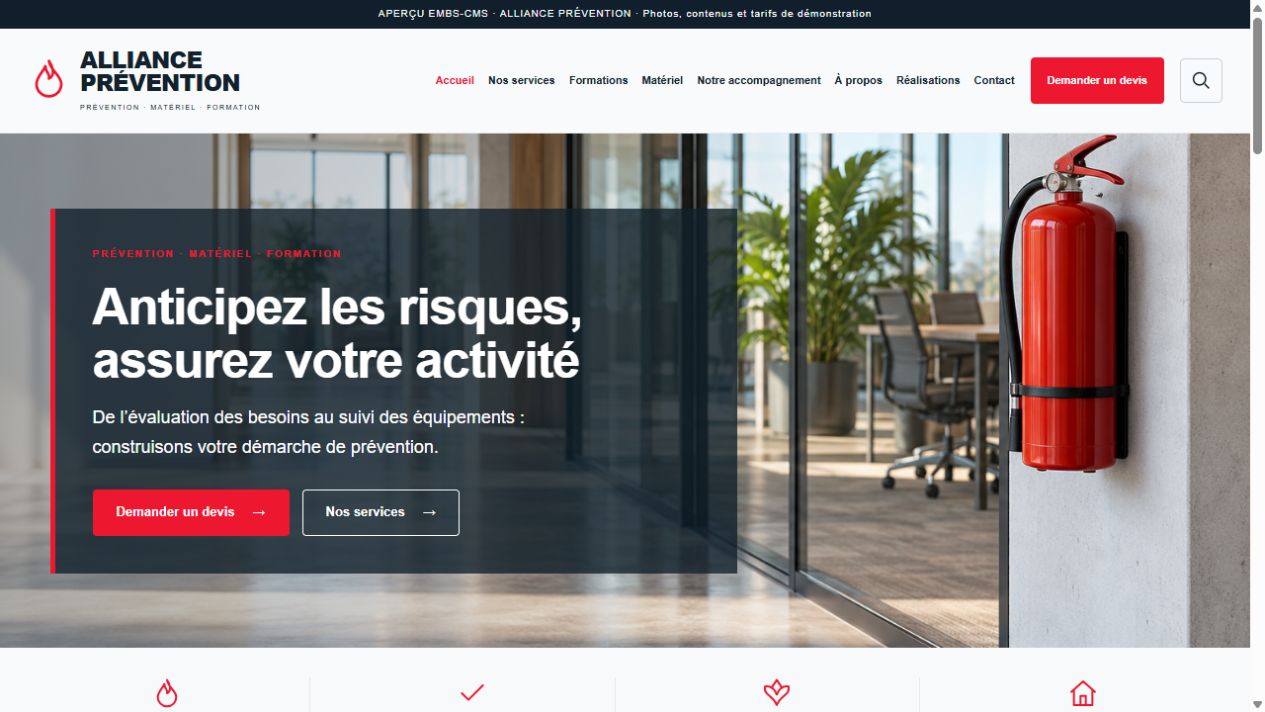 Capture du thème ALLIANCE PRÉVENTION