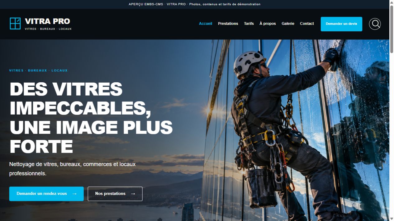 Capture du thème VITRA PRO